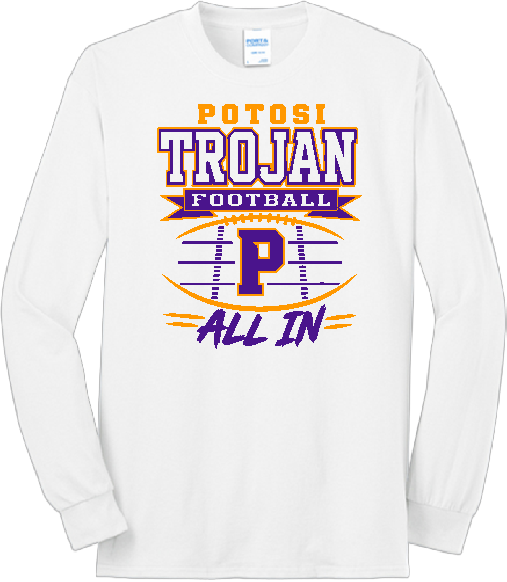 Trojan Football Long Sleeve T